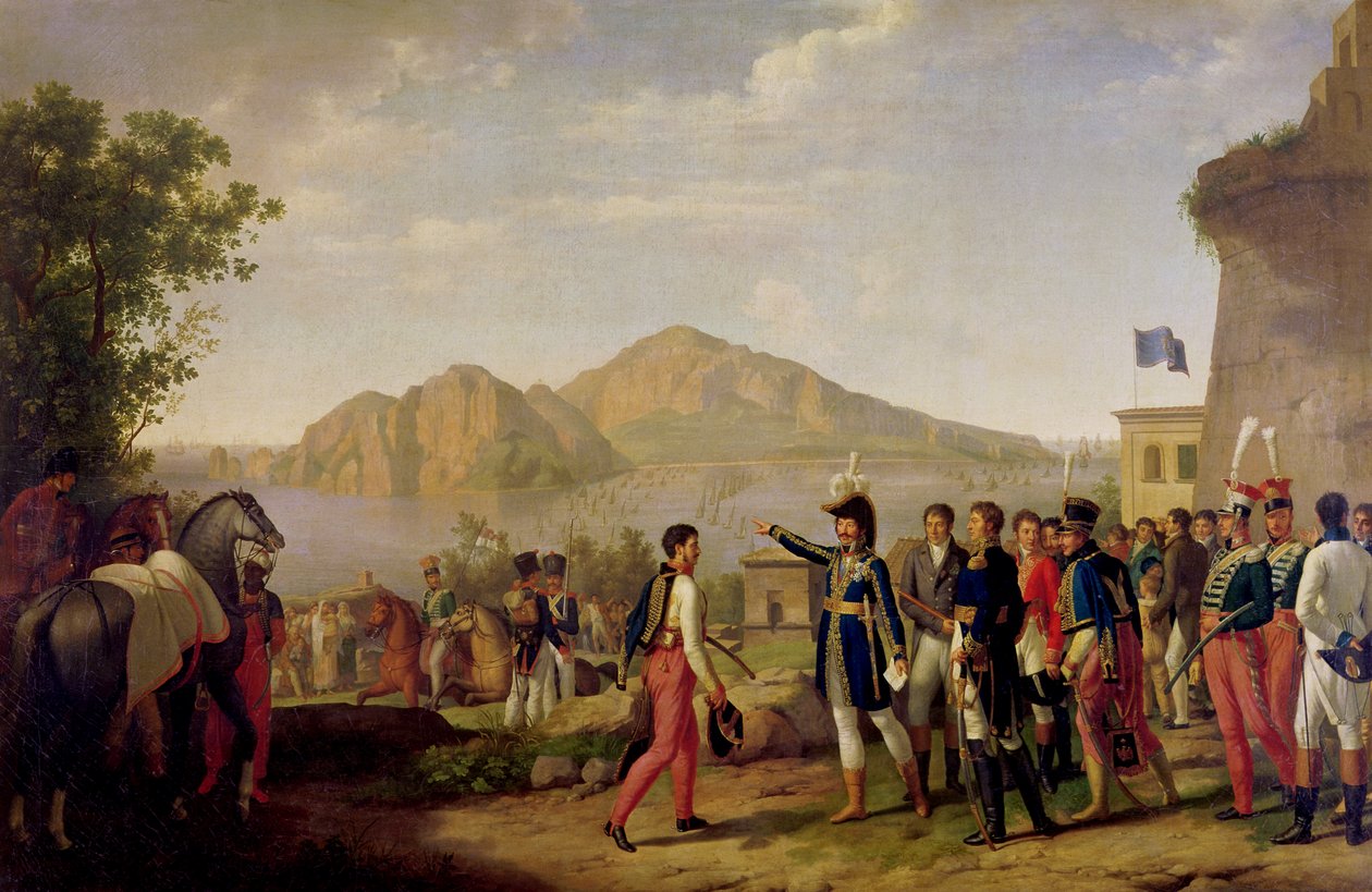 Joachim Murat (1767-1815) marskalk av Frankrike och kung av Neapel som beordrade intagandet av Capri 1808 av Johann Heinrich Schmidt