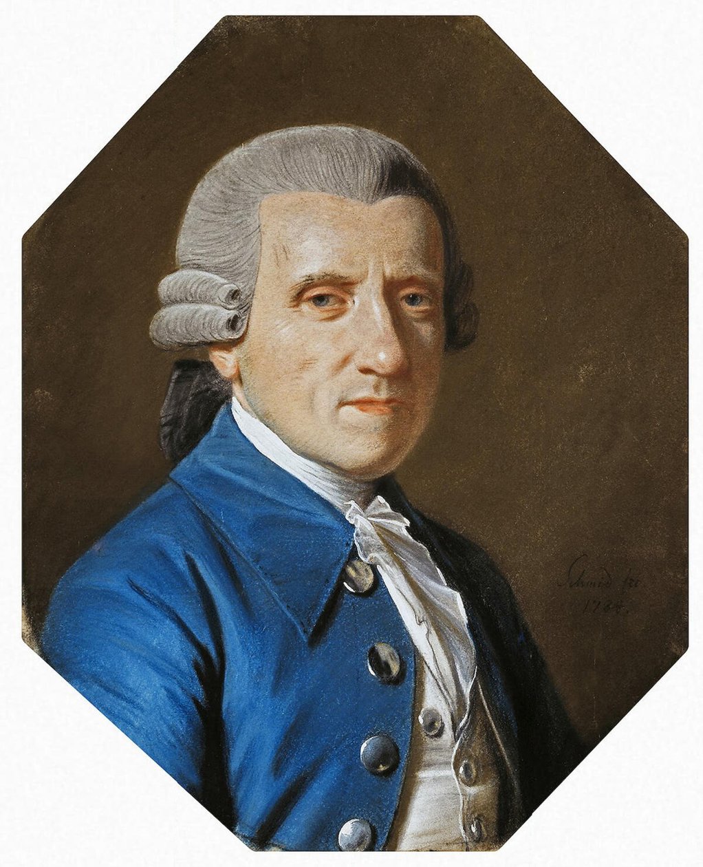 Porträtt av Loewis av Menar, 1784 av Johann Heinrich Schmidt