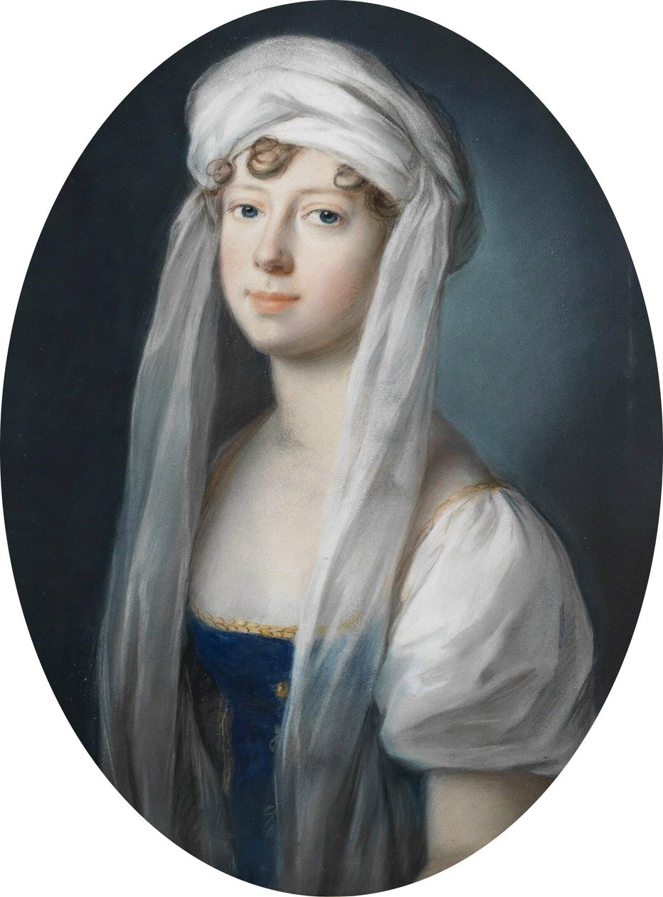 Johann Heinrich Schröder - Storfurstinnan Maria Pavlovna Romanova av Ryssland som arvprinsessa av Sachsen-Weimar-Eisenach 1806 av Johann Heinrich Schroder