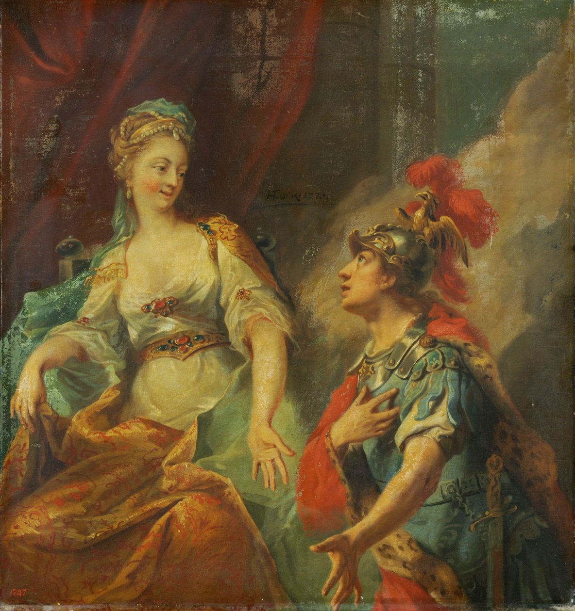 Aeneas inför Dido av Johann Heinrich Tischbein