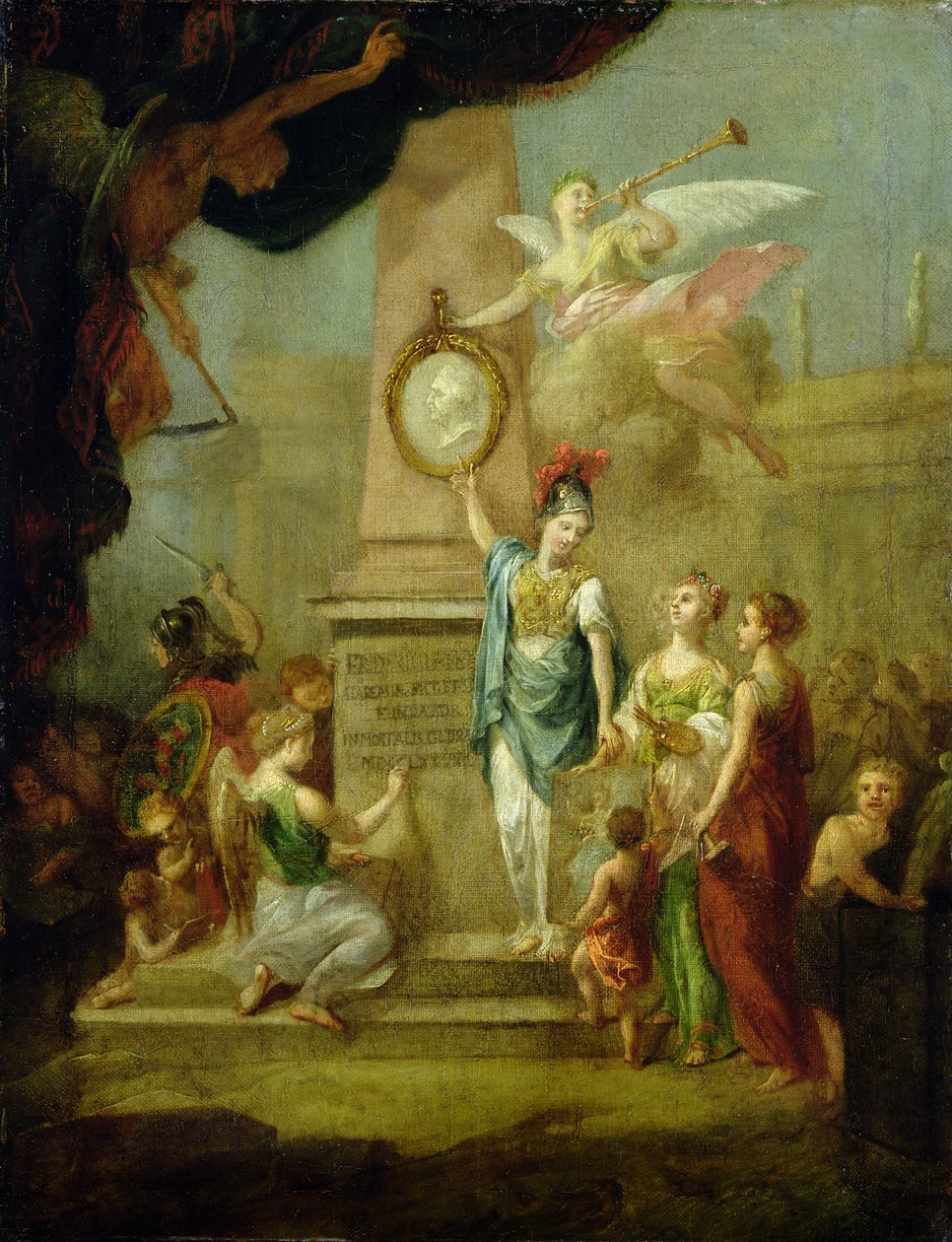 Allegori som representerar stiftelsen av Kassel Academy of Art, c.1778 av Johann Heinrich Tischbein