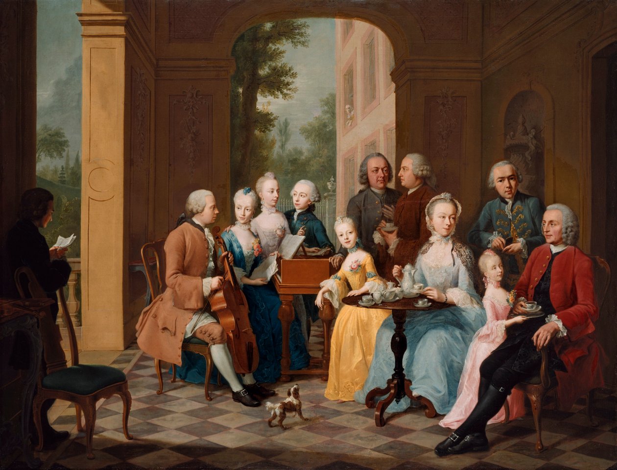 Familjen Timmermann, av Johann Heinrich Tischbein d.ä. av Johann Heinrich Tischbein