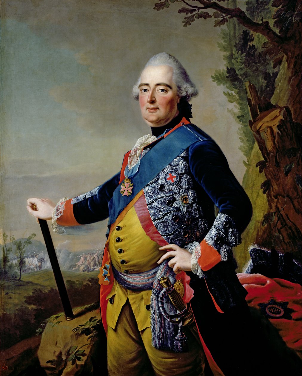 Fredrik II, landgrav av Hessen-Kassel, c.1773 av Johann Heinrich Tischbein