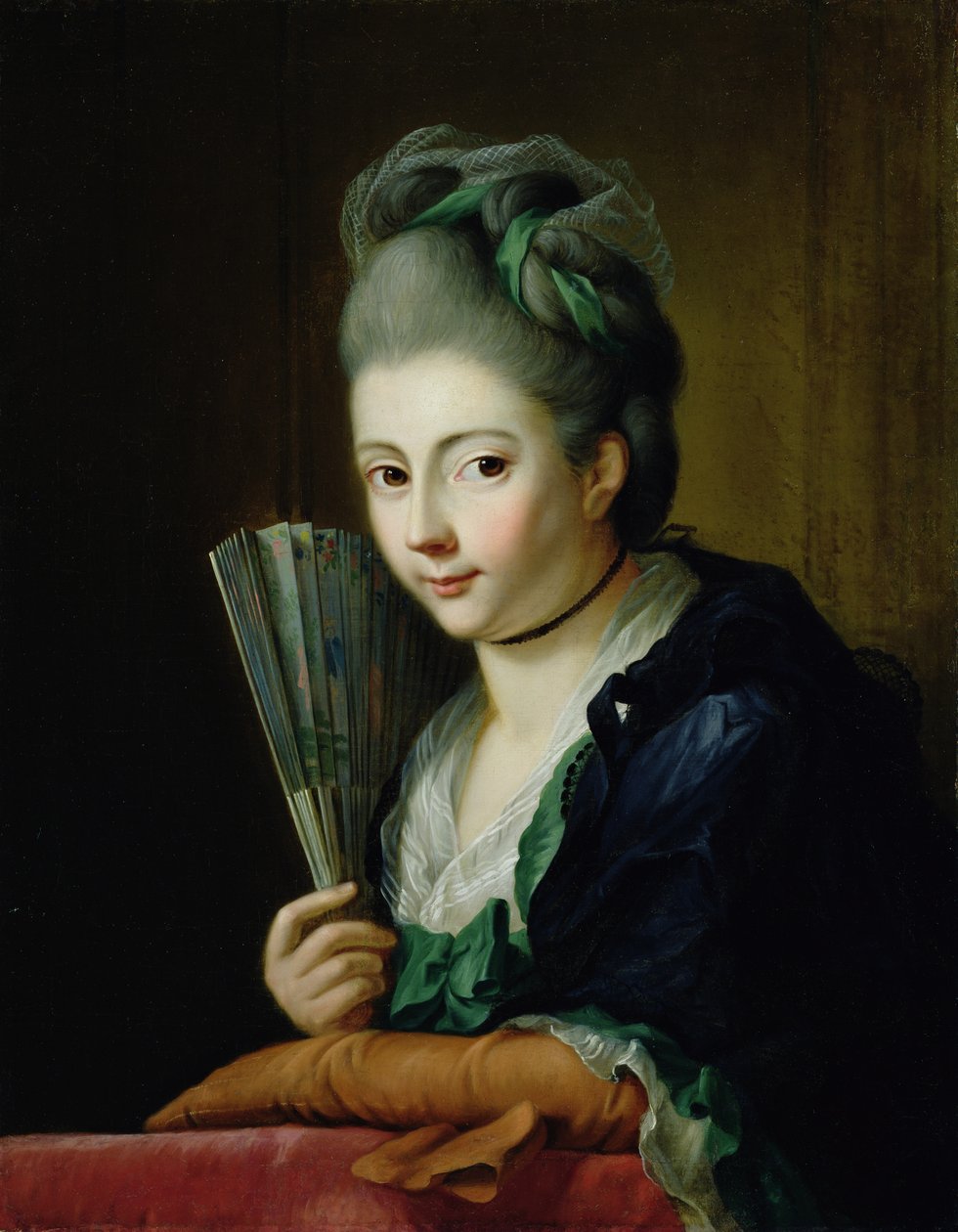 Porträtt av konstnärens dotter Amalie av Johann Heinrich Tischbein