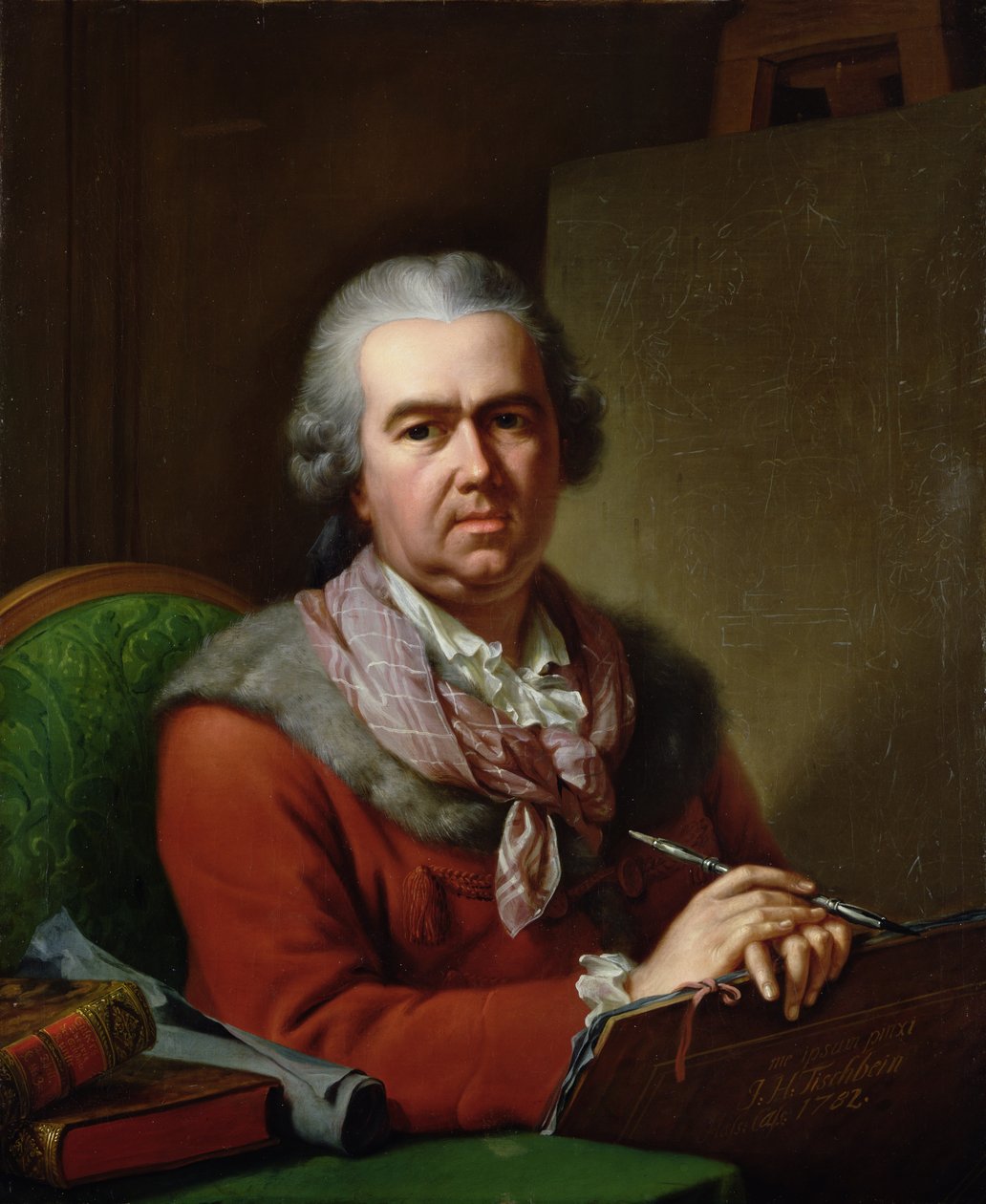 Självporträtt i ålderdom, 1782 av Johann Heinrich Tischbein