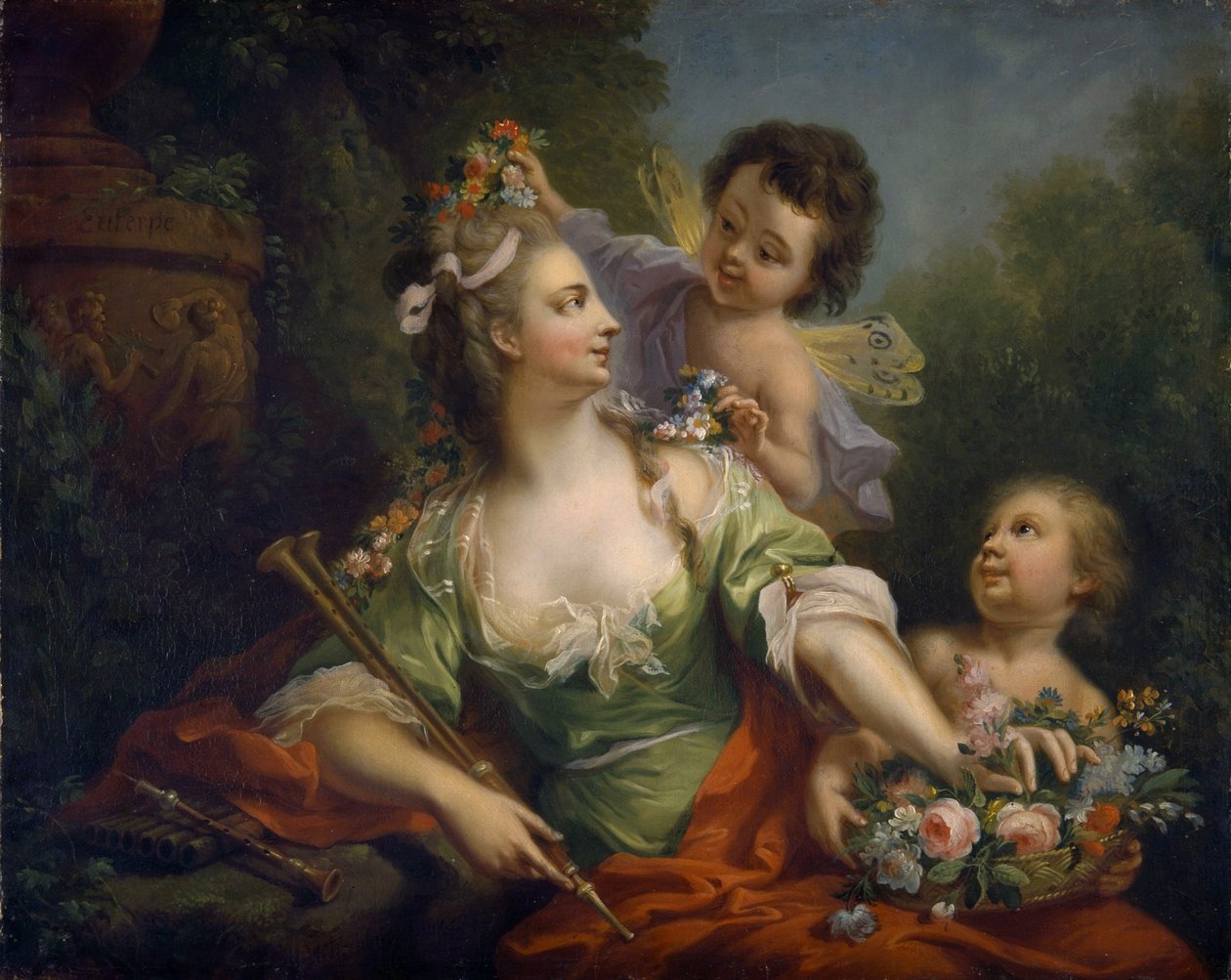 Musan Euterpe (de nio musorna, 1782) av Johann Heinrich Tischbein