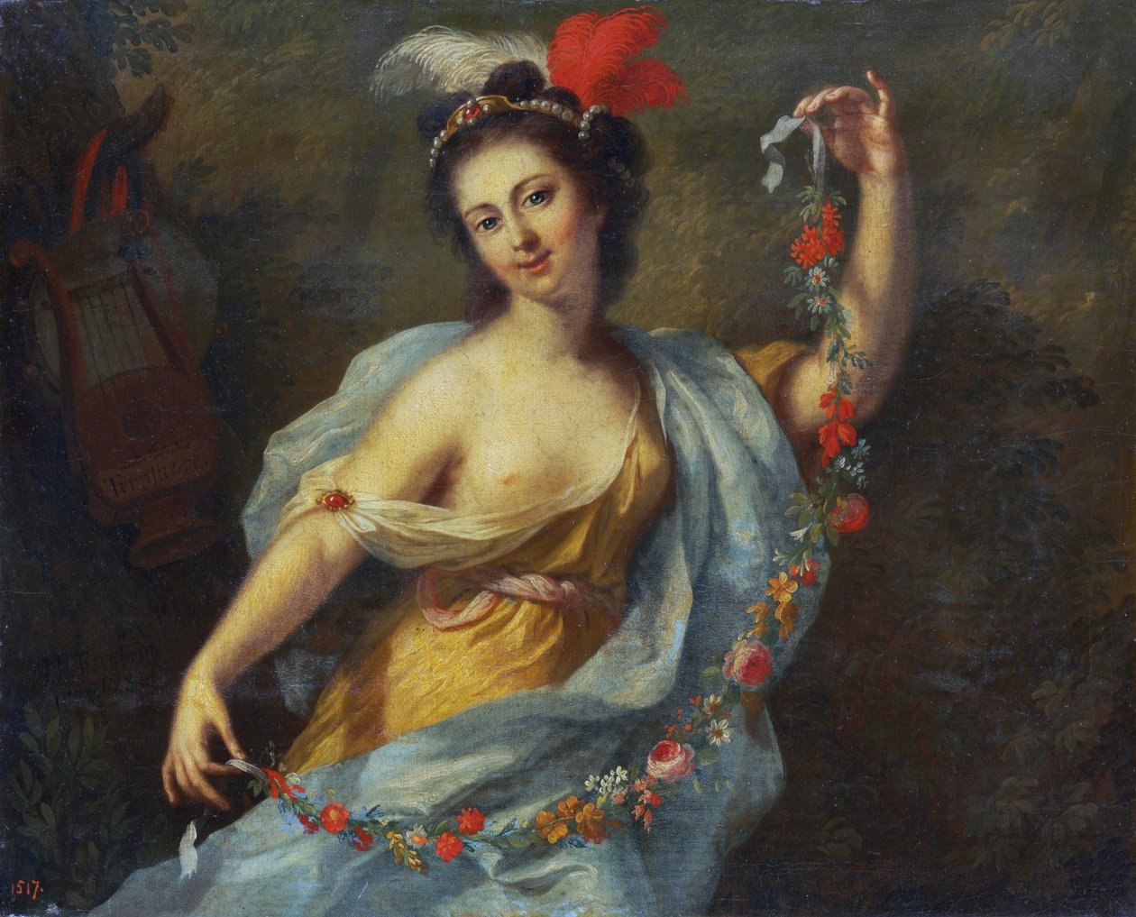 Musan Terpsichore (de nio musorna, 1782) av Johann Heinrich Tischbein