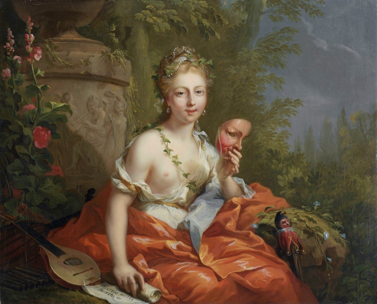 De nio muserna - Thalia (komedi) av Johann Heinrich Tischbein