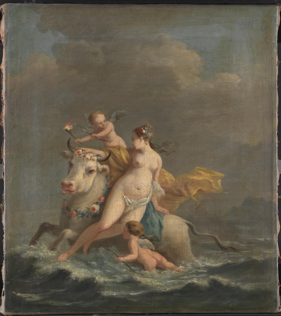 Europas våldtäkt av Johann Heinrich Tischbein d.Æ.