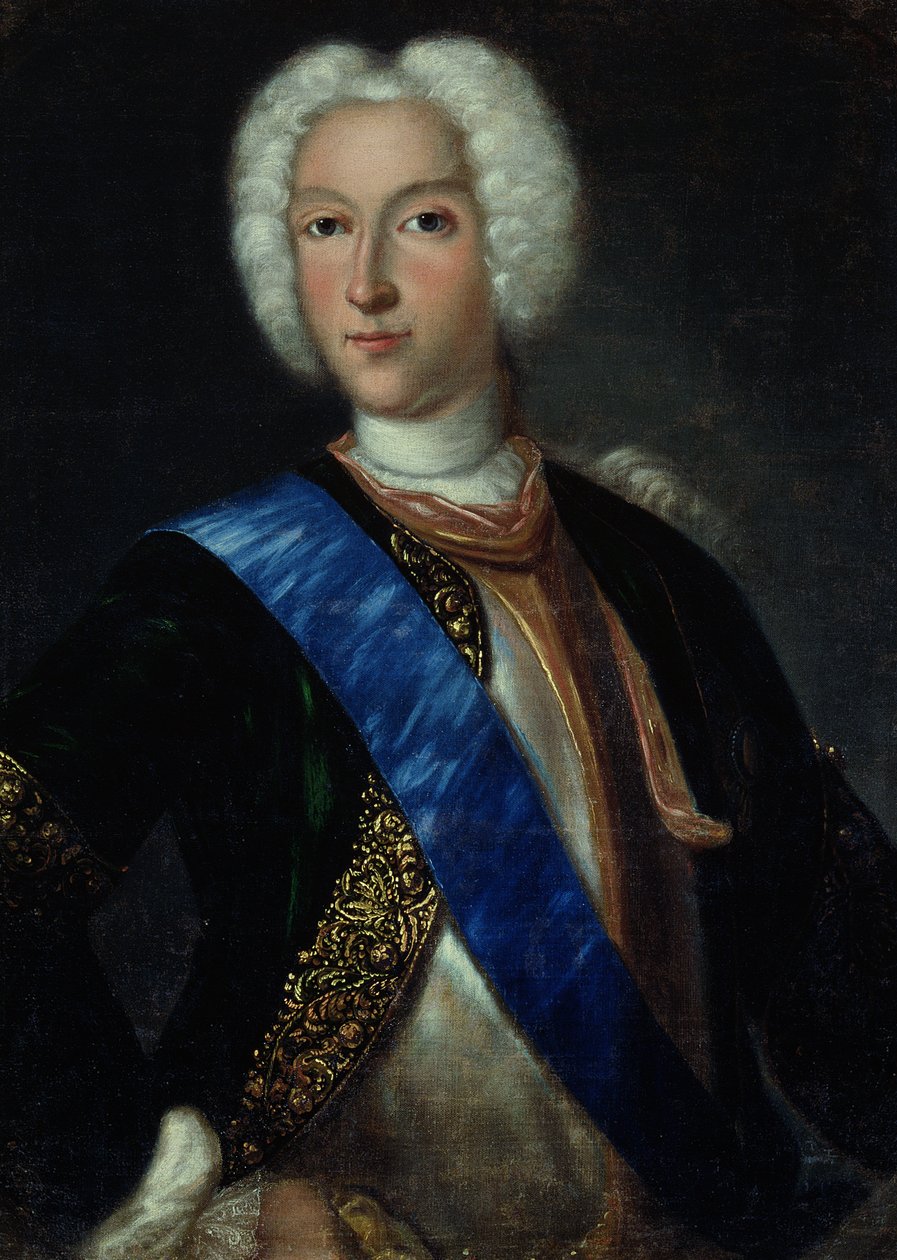 Porträtt av tsar Peter II (1715-1730) av Johann Heinrich Wedekind