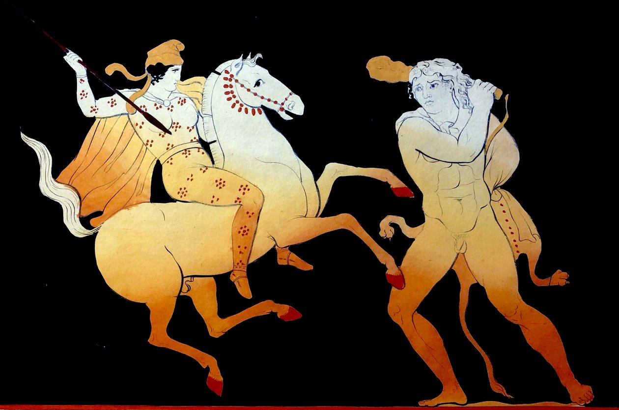 Herkules nionde arbete c.1796 (kopparplåtsgravyr) av Johann Heinrich Wilhelm Tischbein