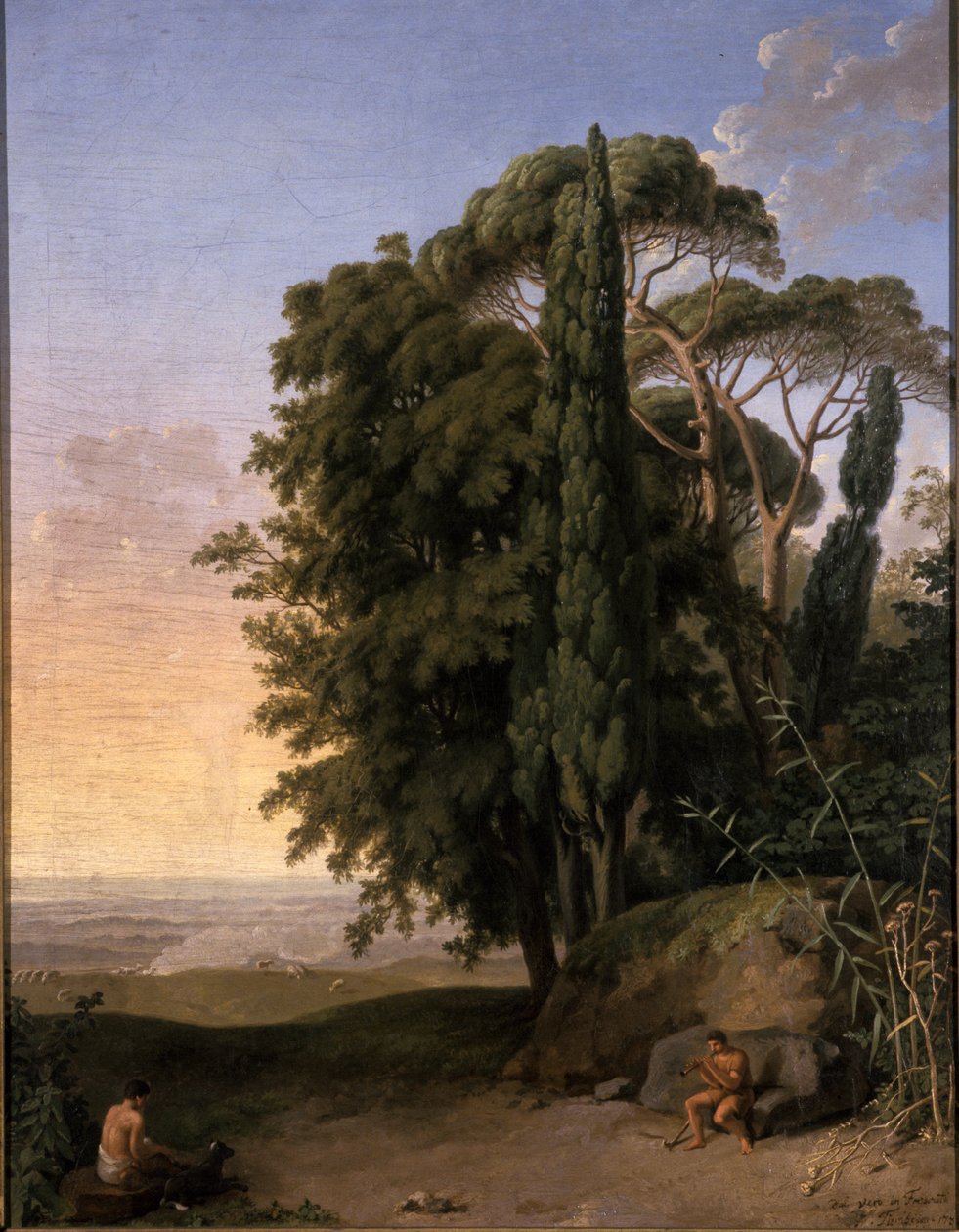Landskap nära Frascati, 1783 av Johann Heinrich Wilhelm Tischbein