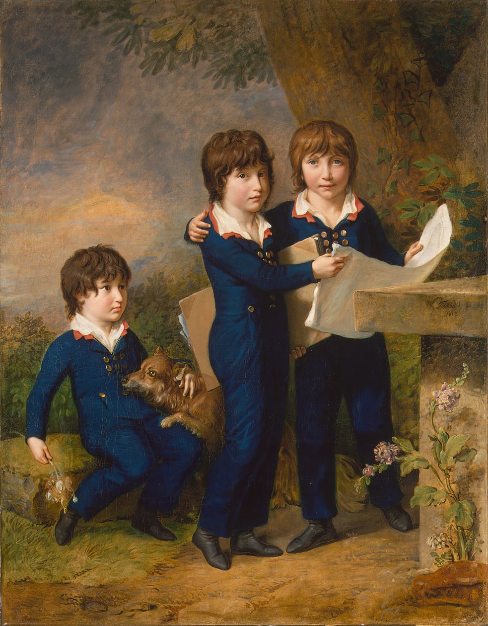 Martin Anton Heckschers barn: Johann Gustav Wilhelm Moritz 1797-1865..., 1805. av Johann Heinrich Wilhelm Tischbein