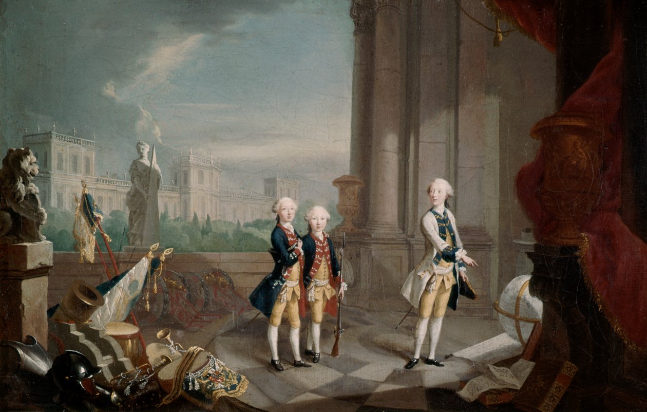 Söner till Fredrik II av Hessen-Kassel Landgrave, 1770-1829 av Johann Heinrich Wilhelm Tischbein