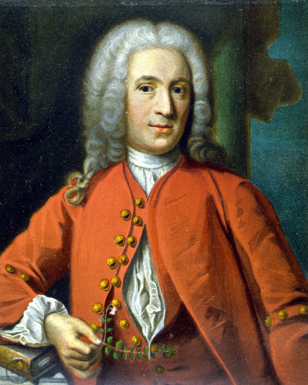 Carl Von Linné svensk naturforskare och författare (1707 - 1778) - av J. H. Scheffel, i ""Porträtt av Linné"" av Tycho Tullberg av Johann Henrik Scheffel