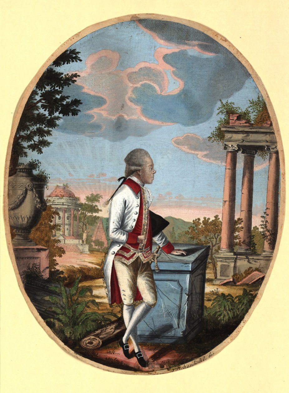 Storhertig Paul av Ryssland 1754-1801, senare tsar Paul I, 1782. av Johann Hieronymus Loeschenkohl