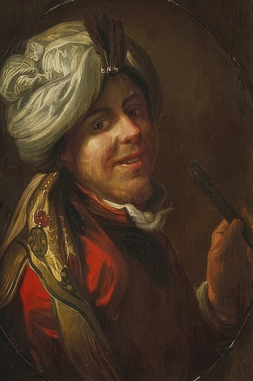 Porträtt av en ung turk. Omkring 1650 av Johann Hulsman