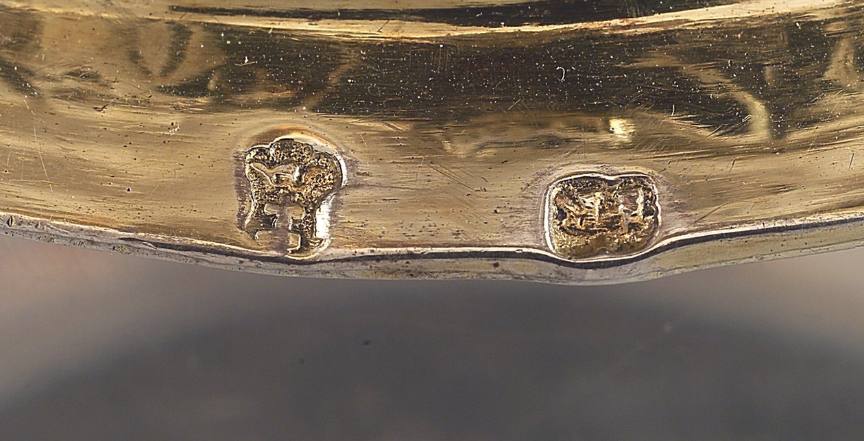 Detalj av en tankard, Danzig, ca 1680 av Johann II Rohde