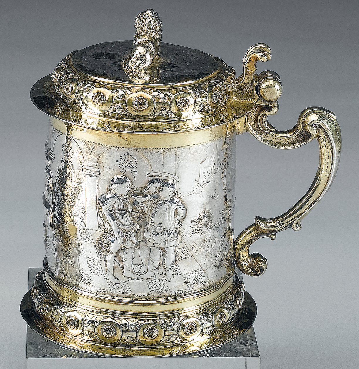 Tankard, Danzig, c.1680 (paket förgyllt silver) (se även 469712) av Johann II Rohde