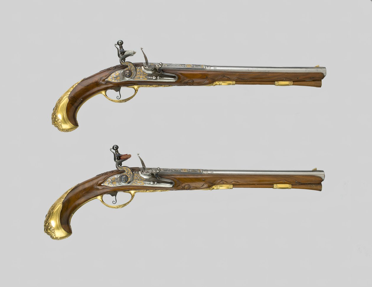 Par Flintlock Pistols, Tyskland, 170030. av Johann Jacob Behr