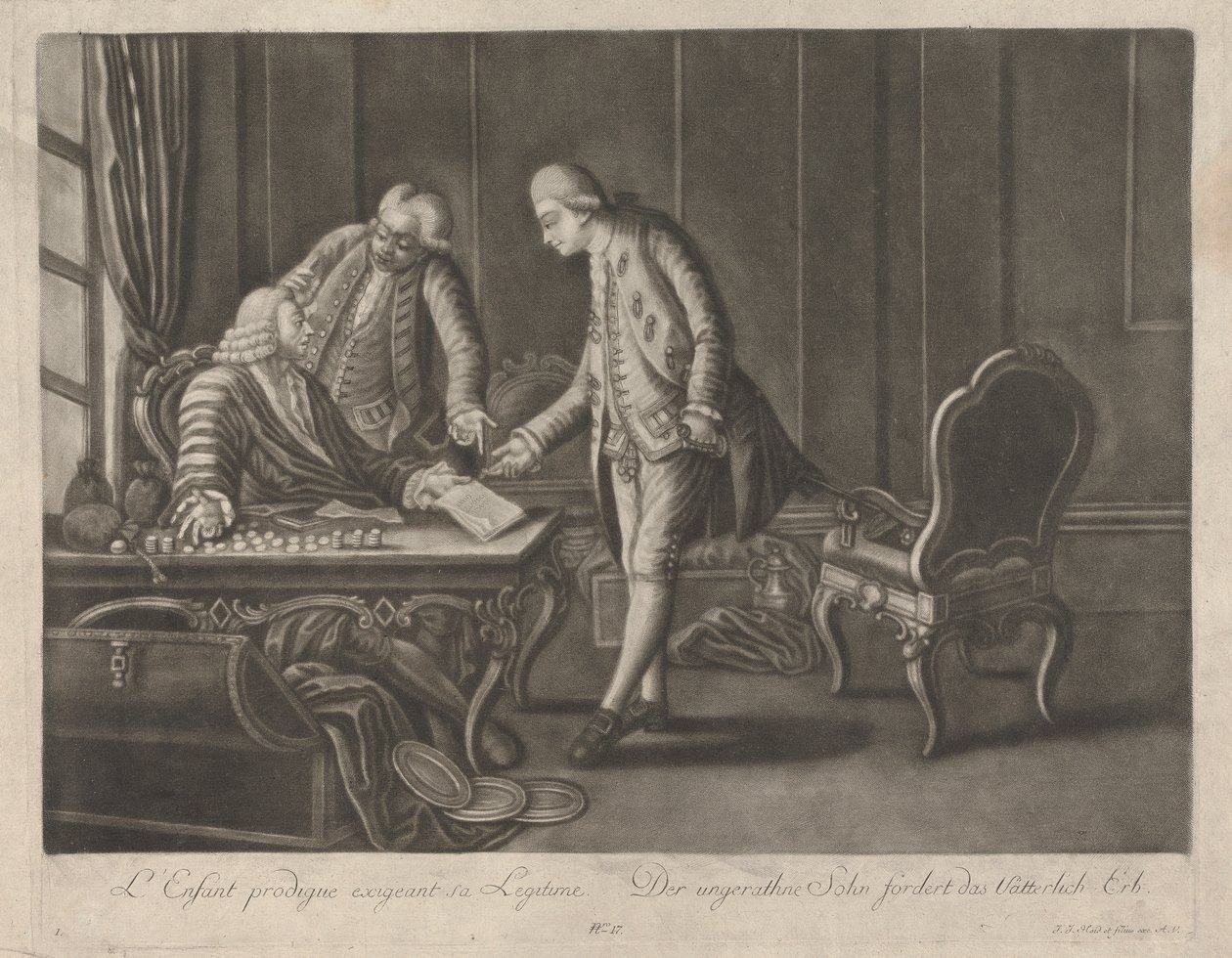 Den förlorade sonen kräver sin legitimitet av Johann Jacobus Haid