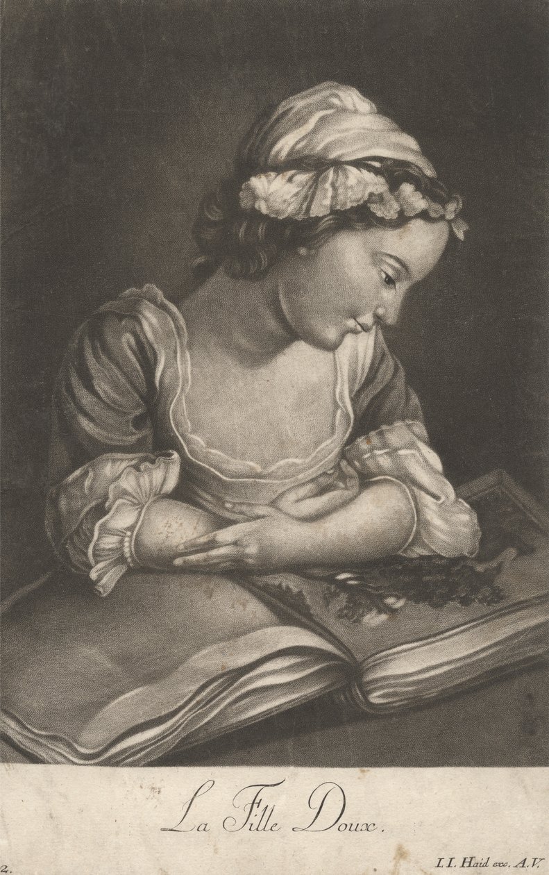 Den söta tjejen av Johann Jacobus Haid