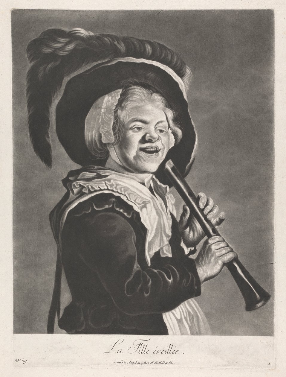 Den vakna tjejen av Johann Jacobus Haid
