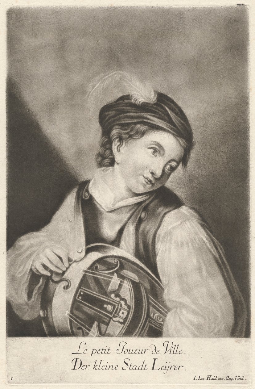Den lilla stadens spelare av Johann Jacobus Haid