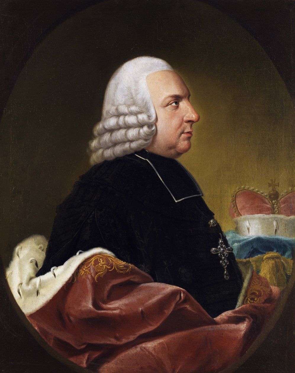 Porträtt av Lothar Franz von Schoenborn 16551729, tidigt 1200-tal. av Johann Jakob Ihle