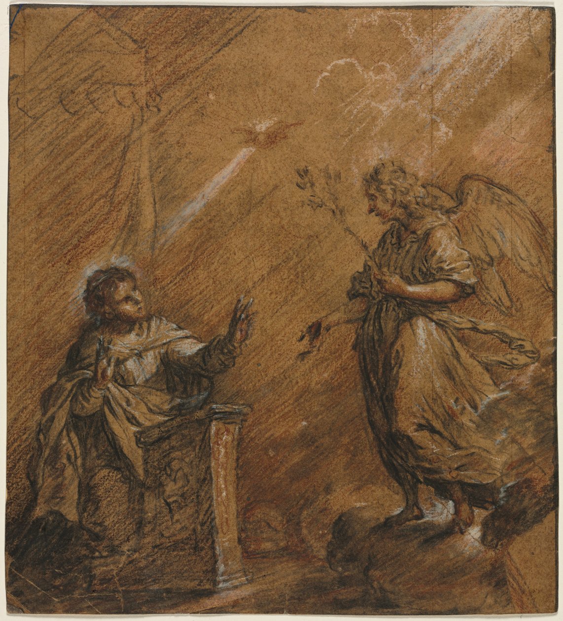 Bebådelsen, sista tredje 1600-talet. av Johann Jakob von Sandrart