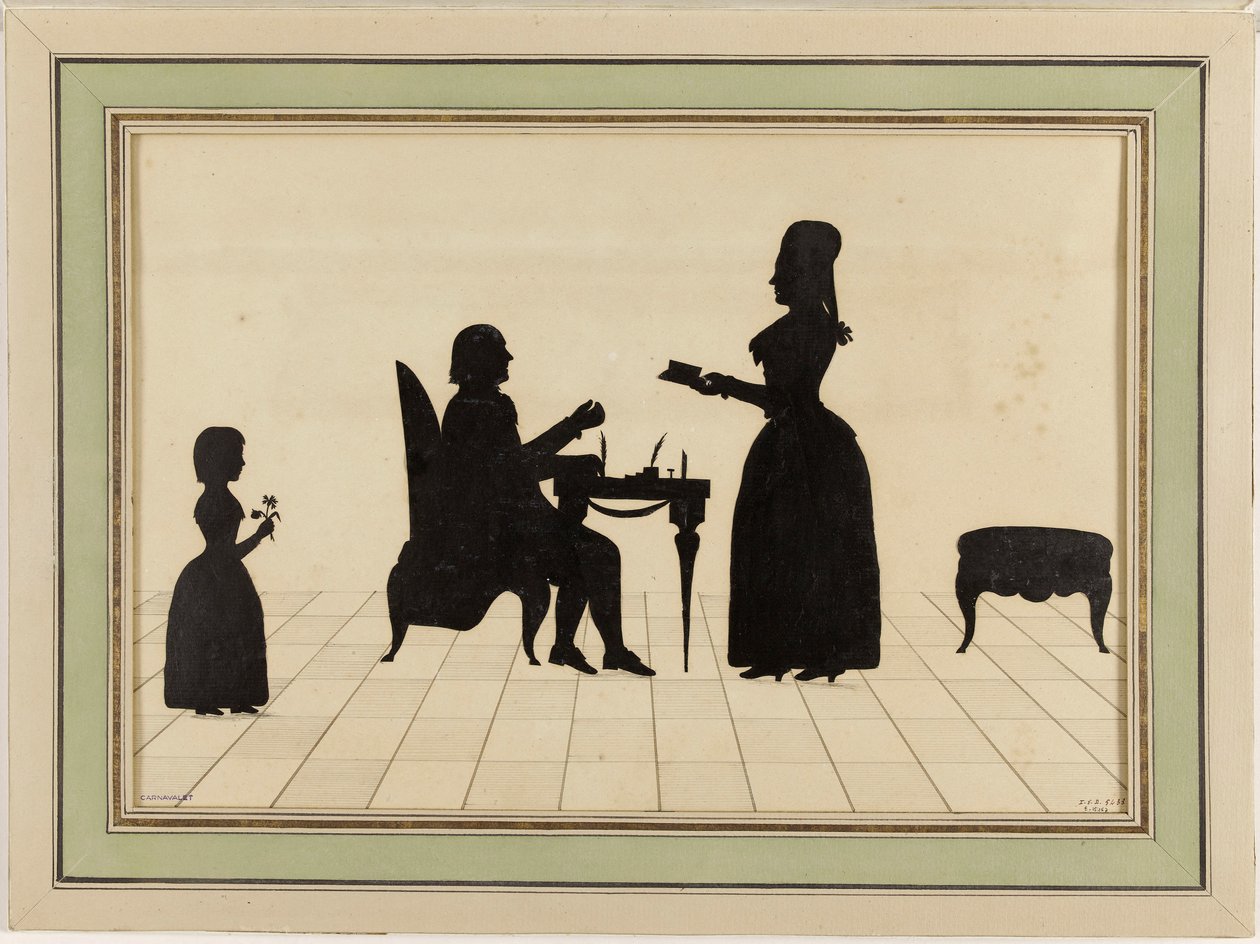 Herr och fru Roland och deras dotter Eudora av Johann Kaspar Lavater