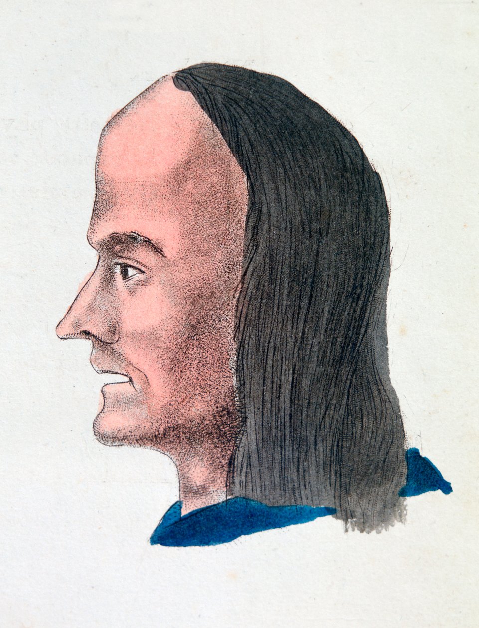 En loafers ansiktsegenskaper, 1808 av Johann Kaspar Lavater