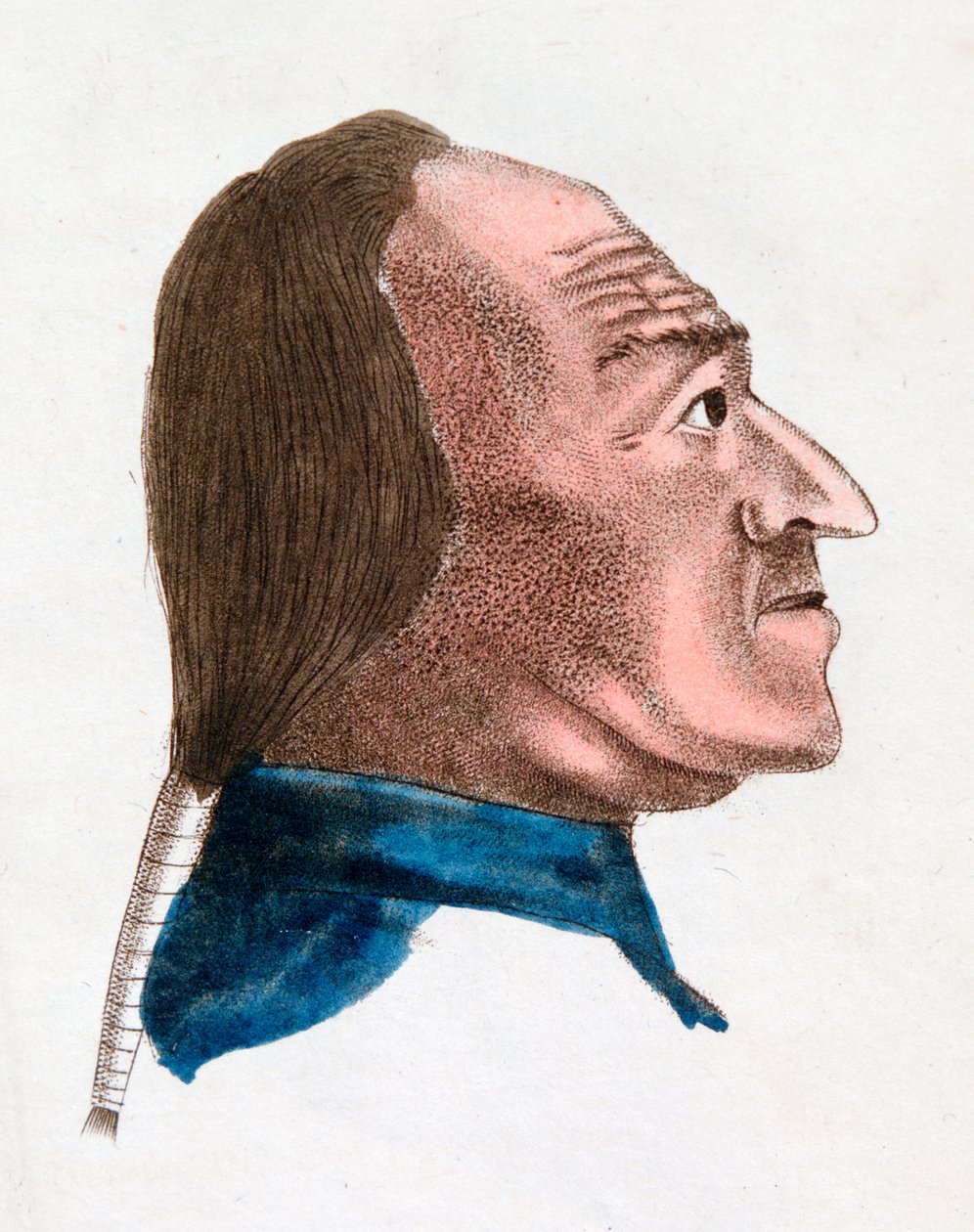 Ansiktsegenskaperna hos en kvick tempererad person, 1808 av Johann Kaspar Lavater