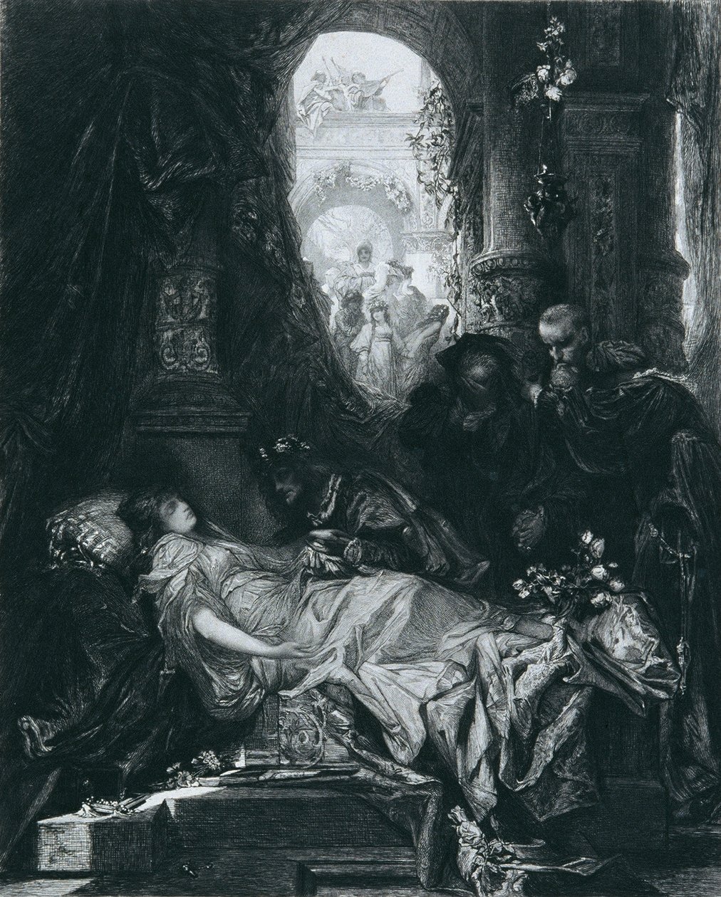 Den till synes döda Juliet Capulet av Johann Klaus