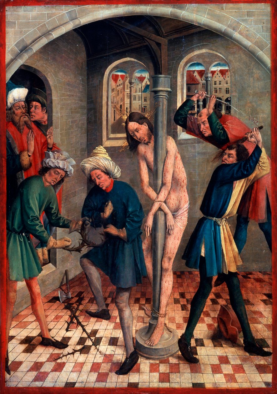 The flagellation of Christ, före 1457. av Johann Koerbecke