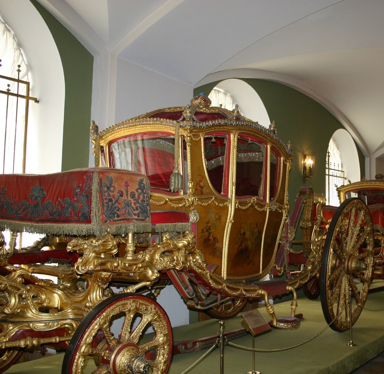 Kejsarinnan Katarina II:s tränare Berline, 1769 av Johann Konrad Buckendahl
