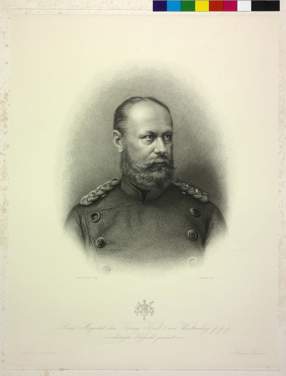 Kung av Württemberg Karl I av Johann Lindner