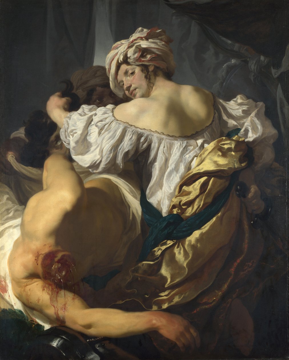 Judith i Holofernes tält, ca. 1622 av Johann Liss