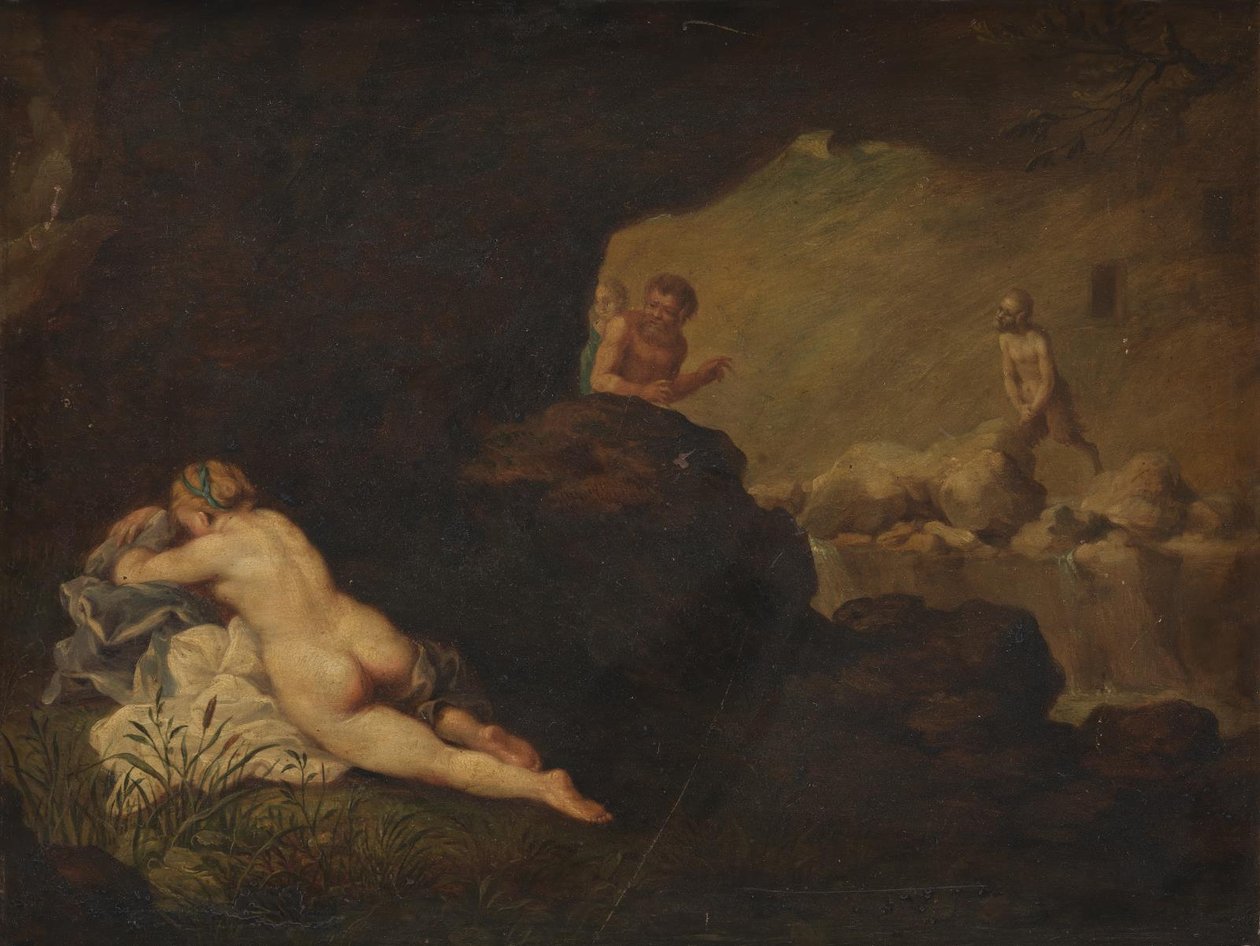 Sovande nymf av Johann Liss