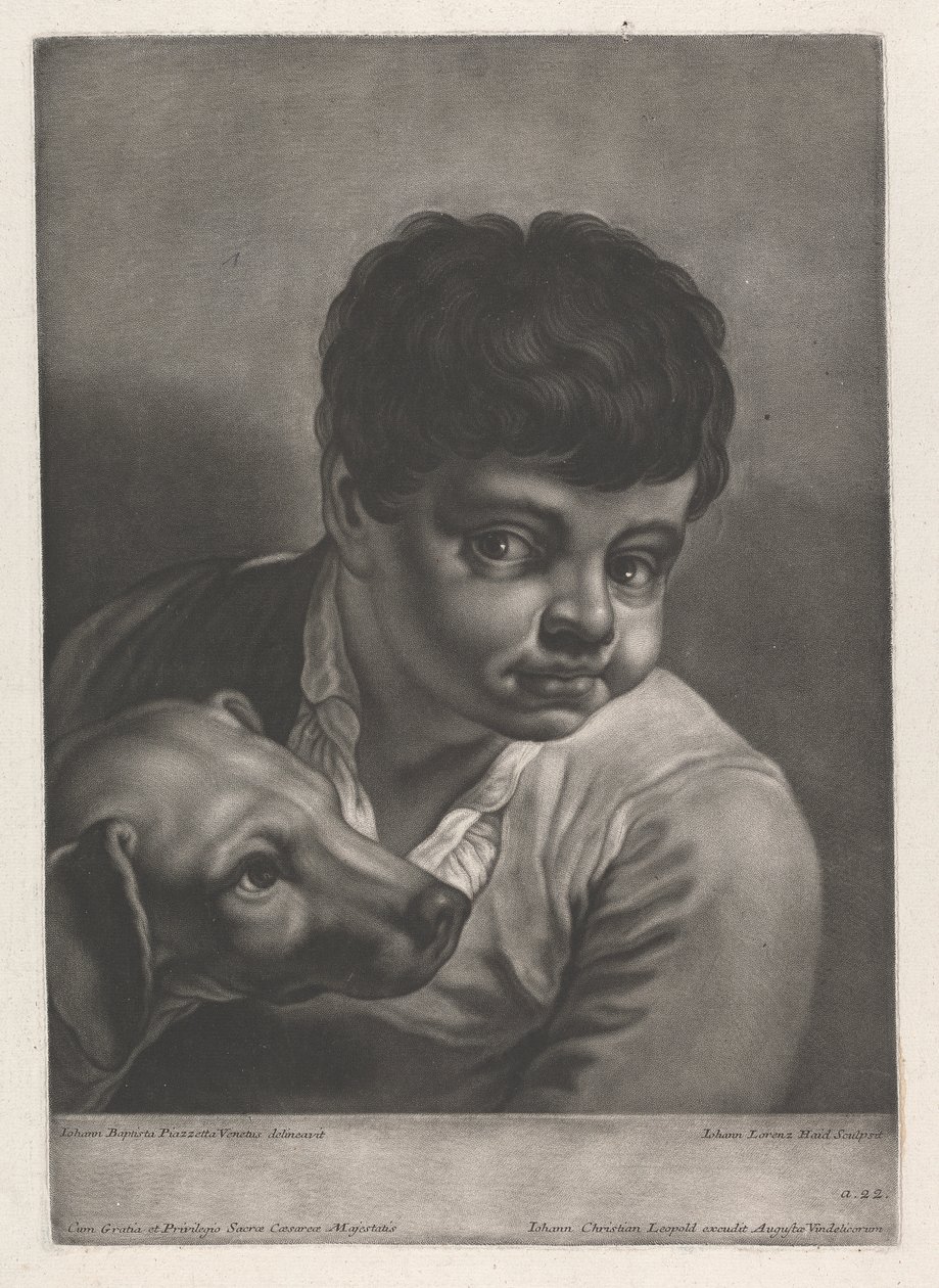 Porträtt av man av Johann Lorenz Haid