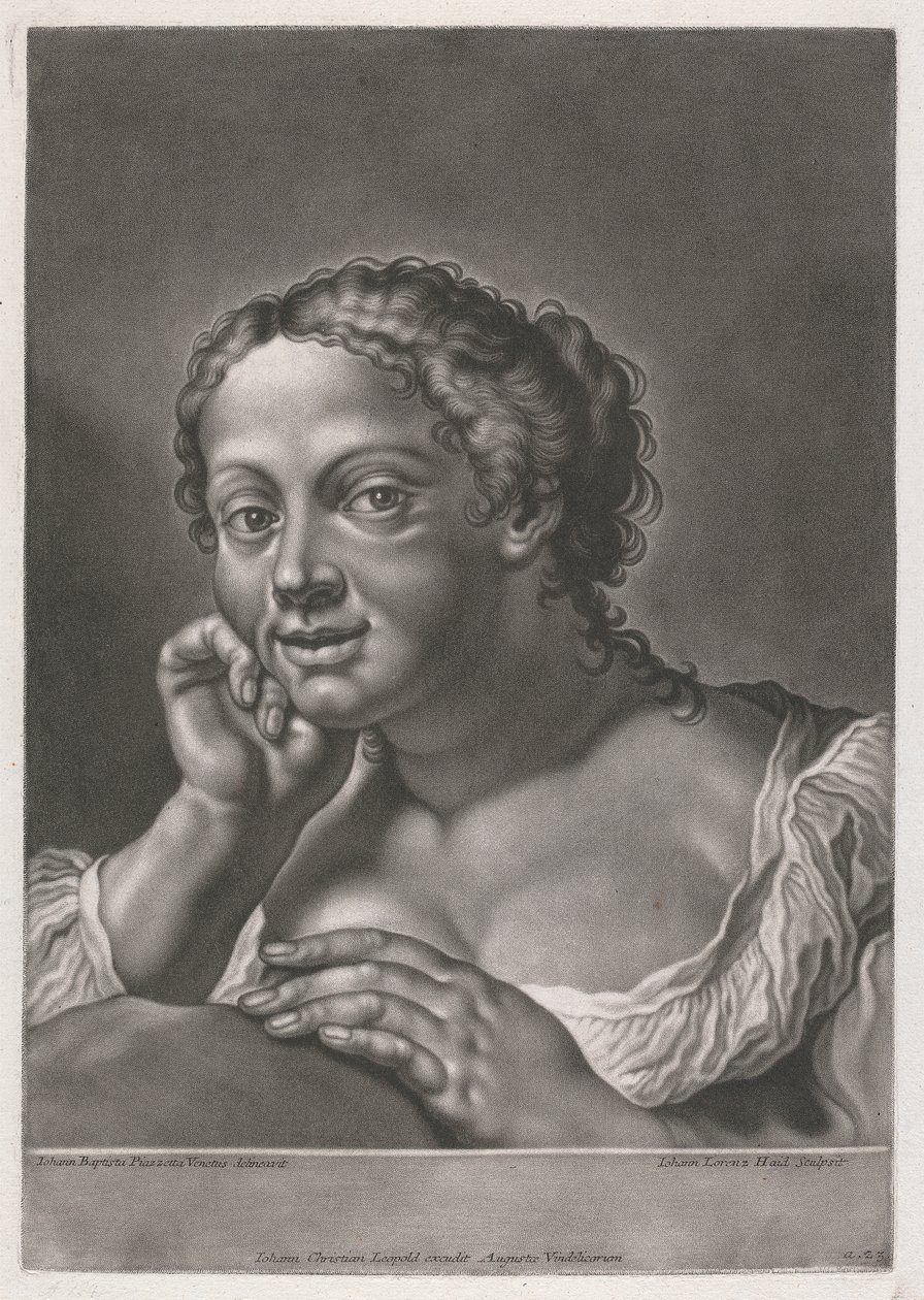 Porträtt av en kvinna av Johann Lorenz Haid