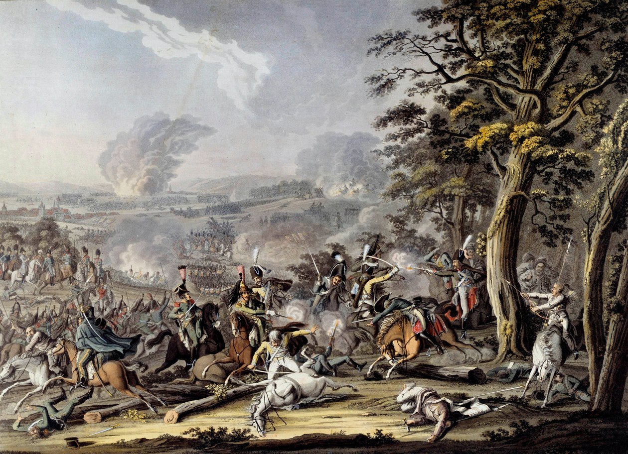 War of the Fourth Coalition: "" syn på slaget vid Friedland av Johann Lorenz Rugendas
