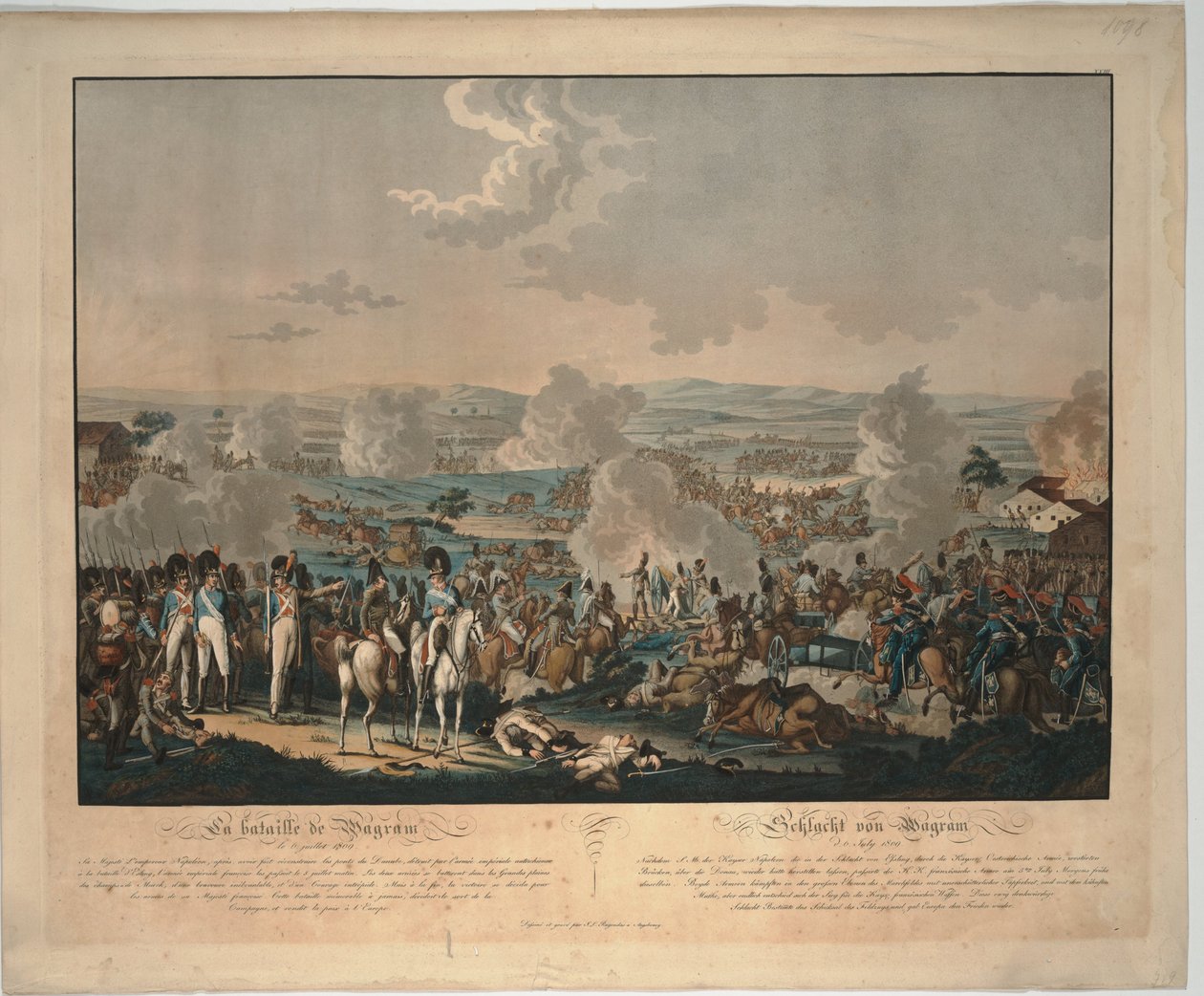 Slaget vid Wagram av Johann Lorenz Rugendas the Younger
