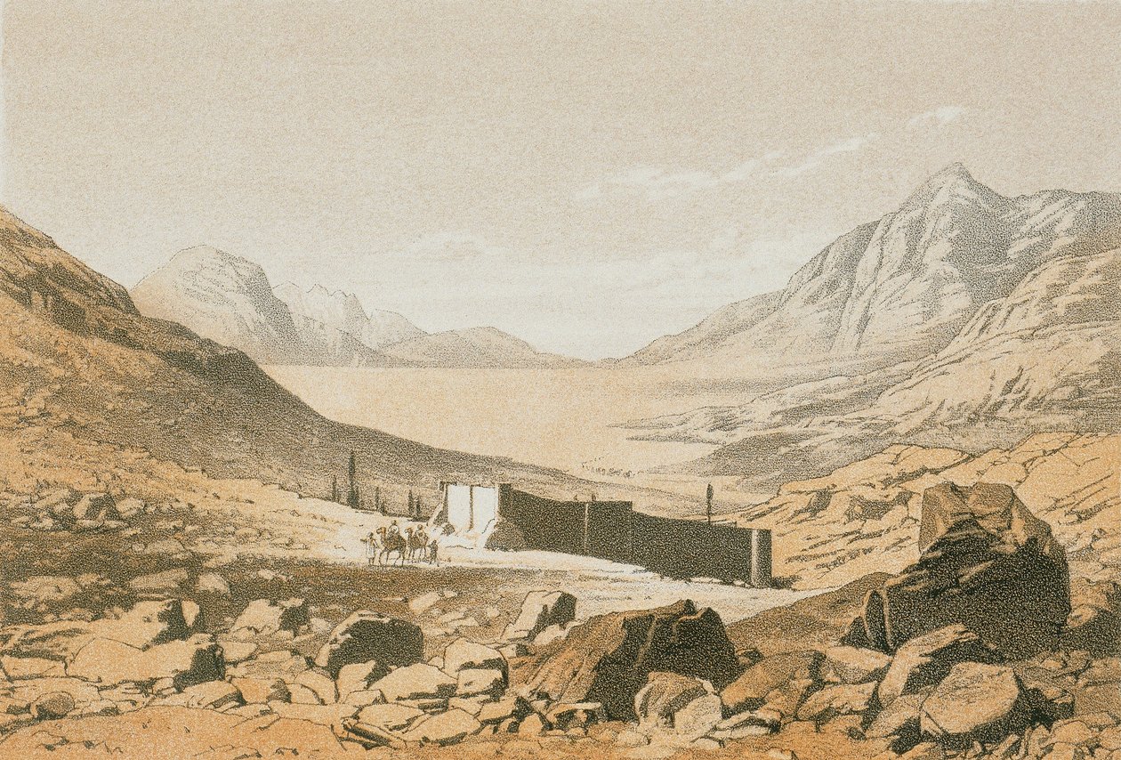 Bostans dal. Etsning av Bernatz et alii - Steinkopk J.F. Editore av Johann Martin Bernatz