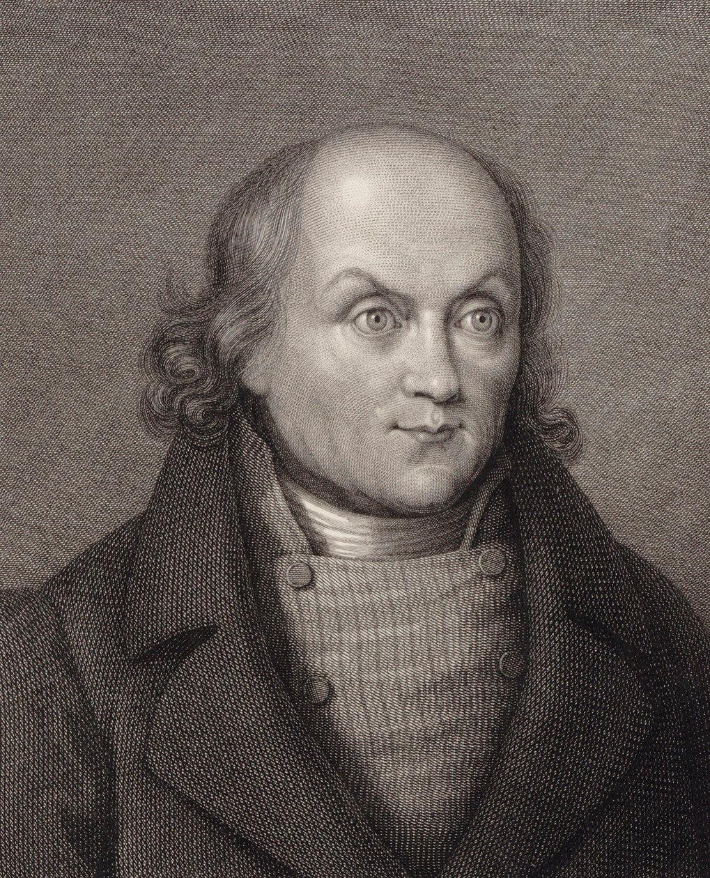 Portrait of Hans Georg Nägeli 1773-1836. av Johann Martin Esslinger