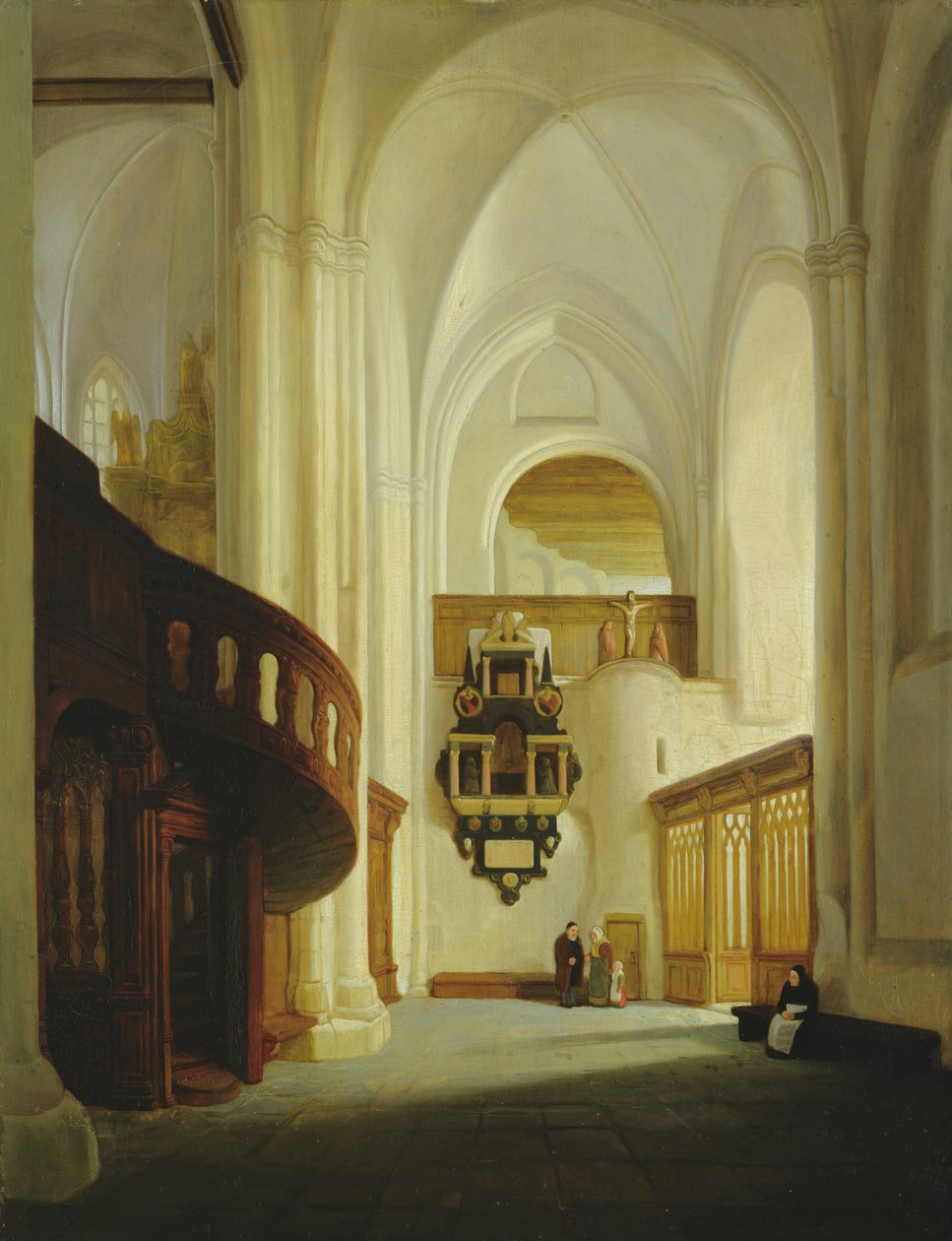 Interiör av St. Nicholas Church, 1831 av Johann Martin Gensler