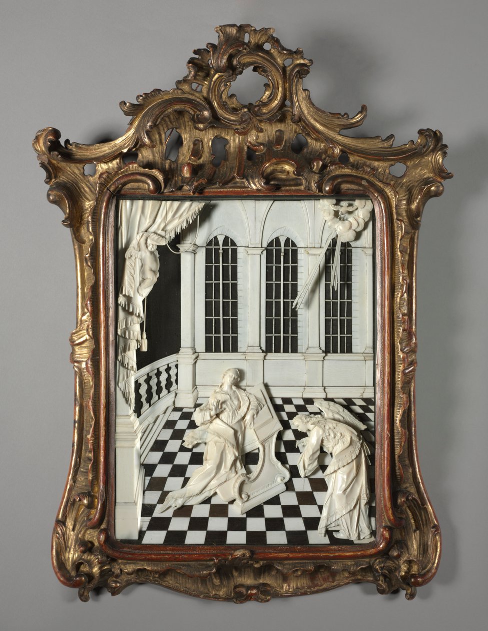 Bebådelsen, 1750-talet. av Johann Michael Düchert