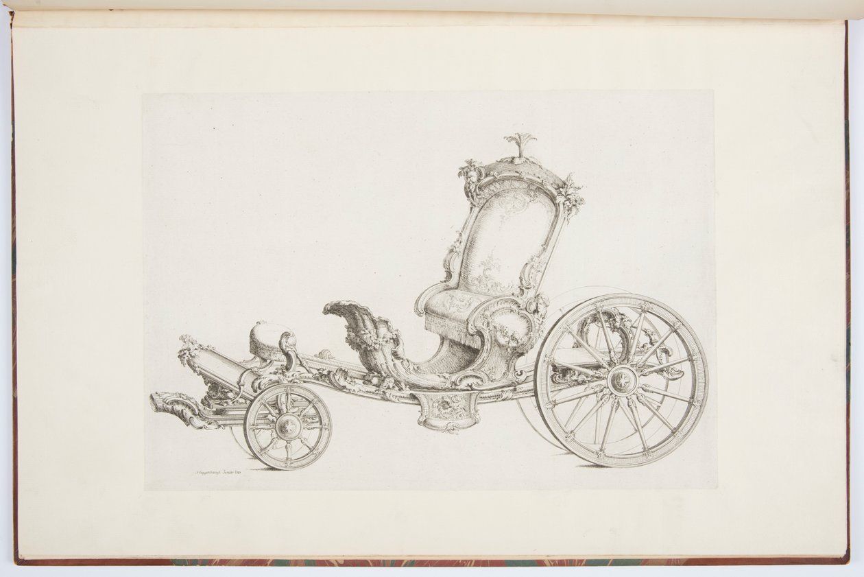 Design för en Cabriolet av Johann Michael Hoppenhaupt II