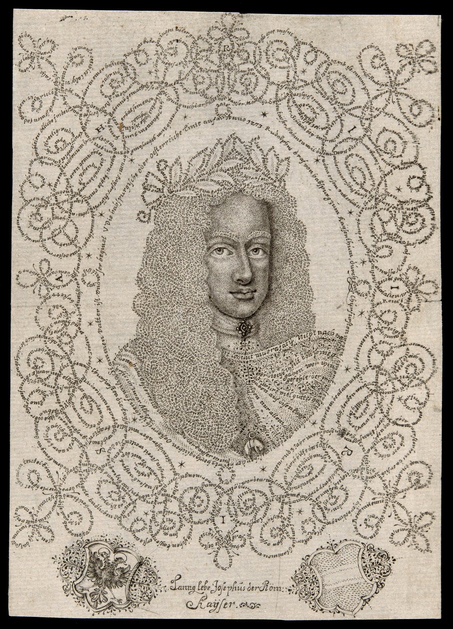 Joseph I (augusti), den helige romerske kejsaren av Johann Michael Puchler