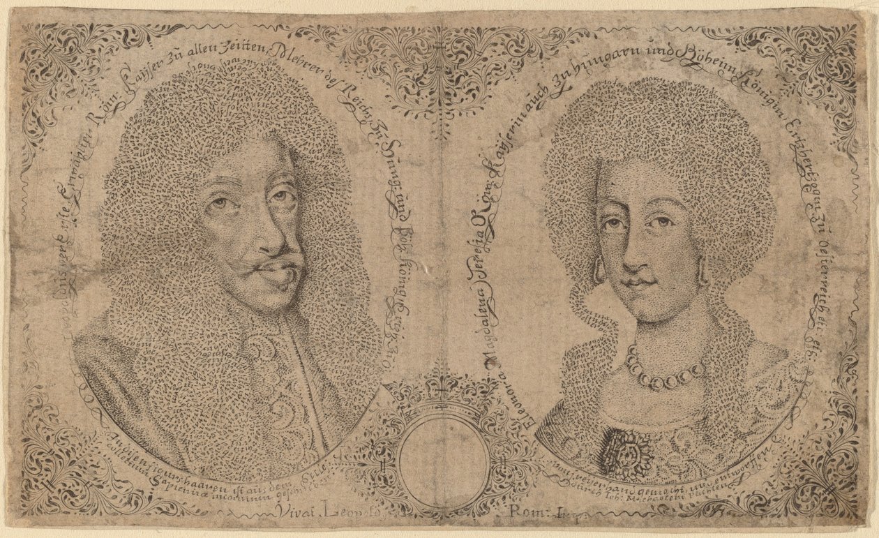 Leopold I och Eleanor av Österrike av Johann Michael Puchler